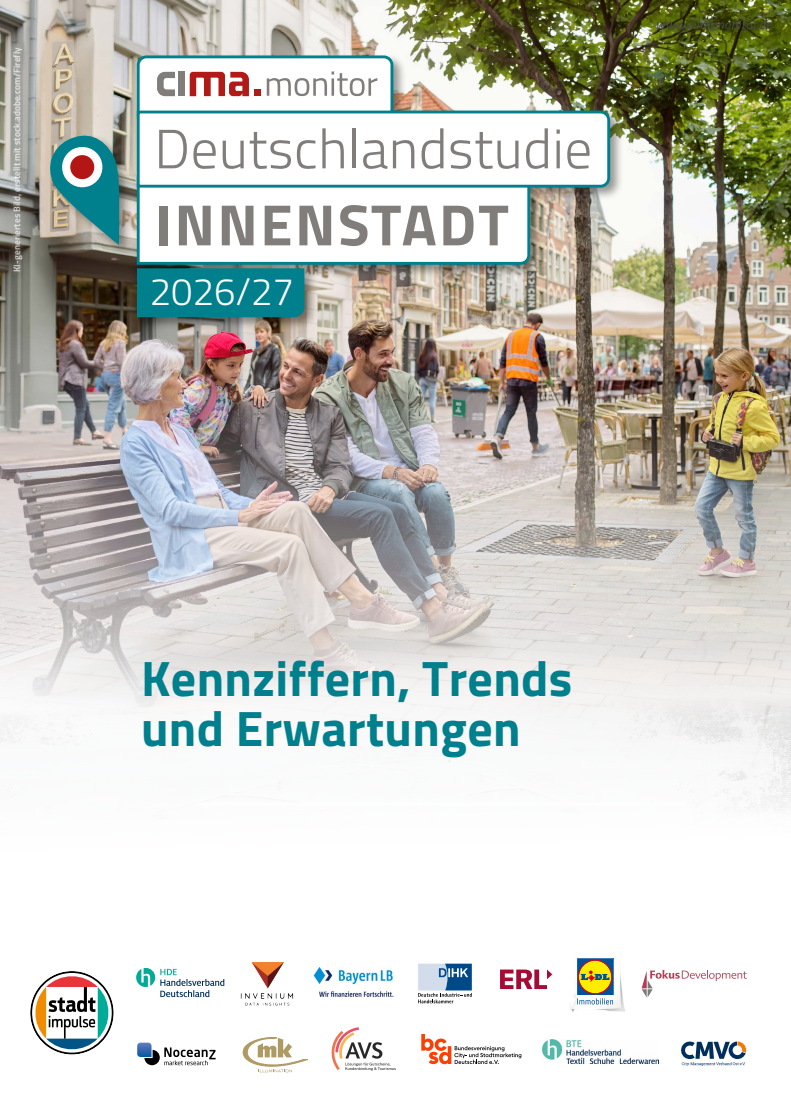 Cover der Deutschlandstudie Innenstadt 2026/27